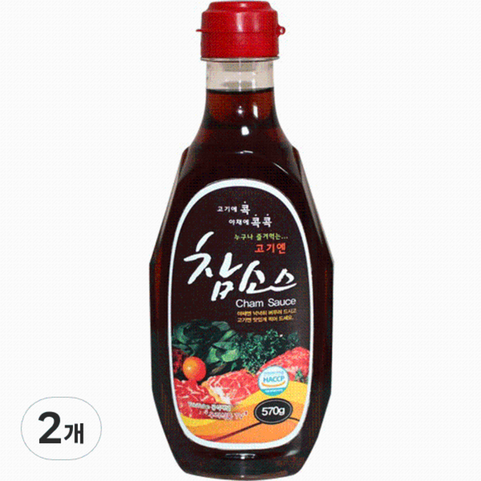 우리식품 고기엔 참소스, 570g, 2개 대표 이미지 - 양념장 추천