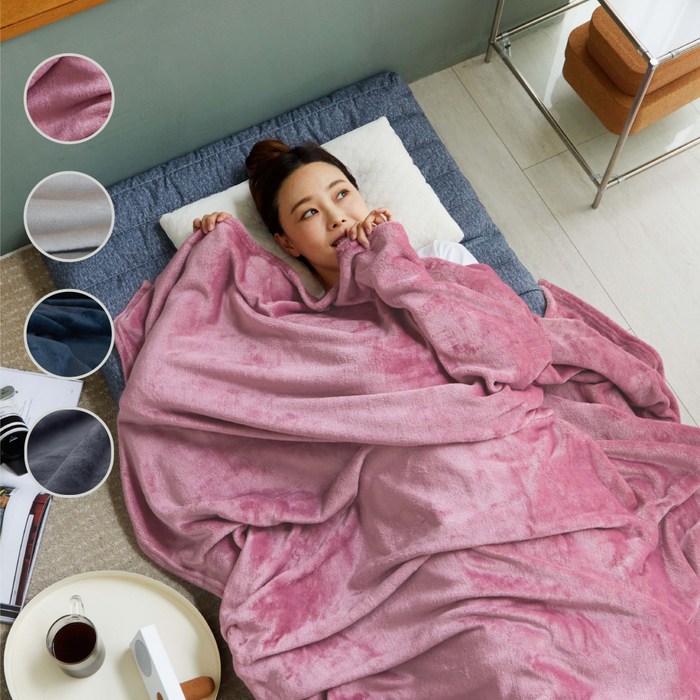 코멧 홈 양면 극세사 블랭킷 대표 이미지 - 에어컨 담요 추천