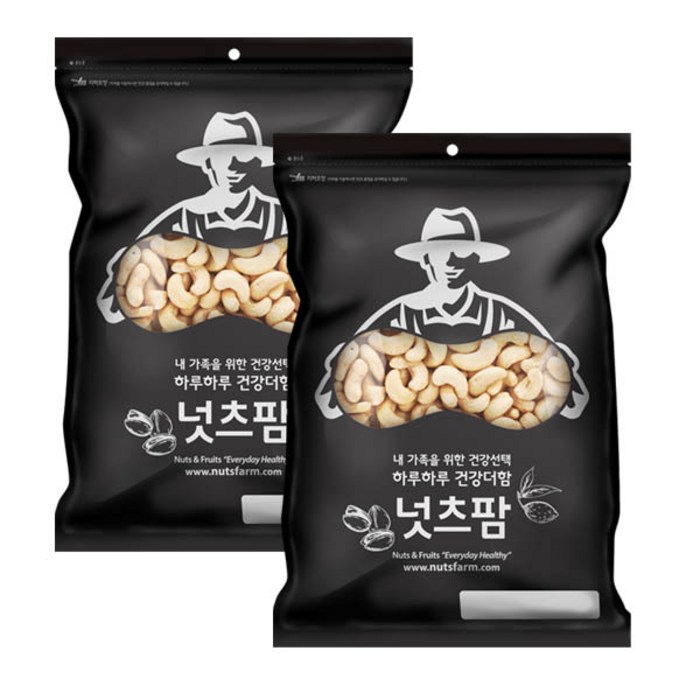 넛츠팜 구운 캐슈너트, 1kg, 2개 대표 이미지 - 피칸 추천