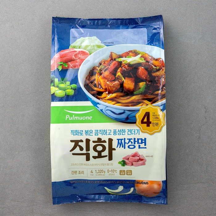 풀무원 직화짜장면 4인분, 1320g, 1개 대표 이미지 - 풀무원 추천