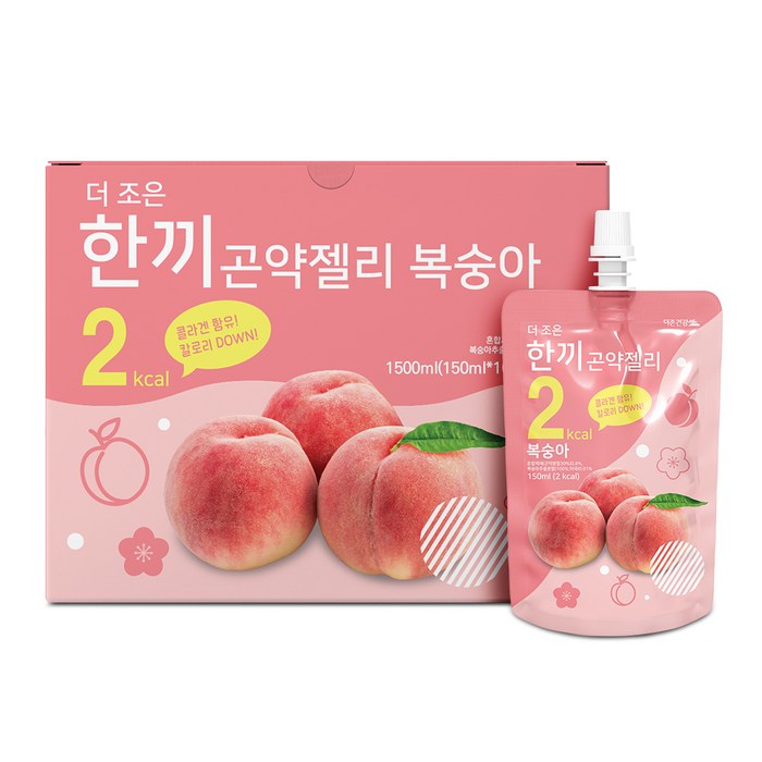 더존건강 더조은 한끼 곤약젤리 복숭아, 150ml, 10팩 대표 이미지 - 곤약젤리 추천