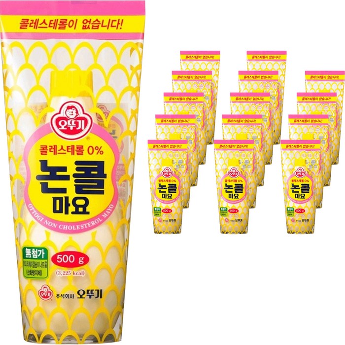 오뚜기 논콜마요, 500g, 15개 대표 이미지 - 즛토마요 추천