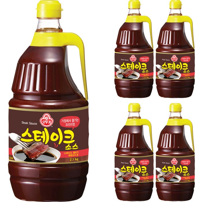 오뚜기 스테이크 소스, 2100g, 5개 대표 이미지 - 스테이크 소스 추천