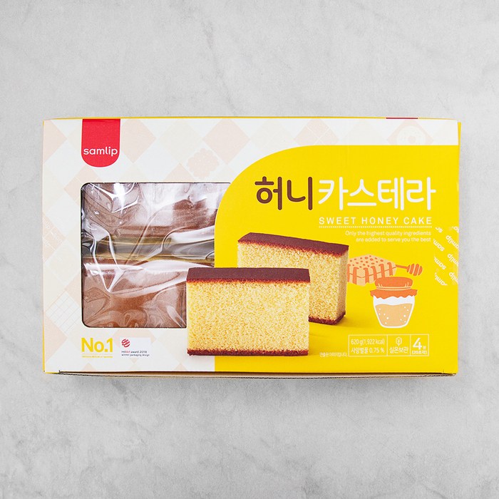 삼립 허니 카스테라 4개입, 620g, 1개 대표 이미지 - SPC 빵 추천