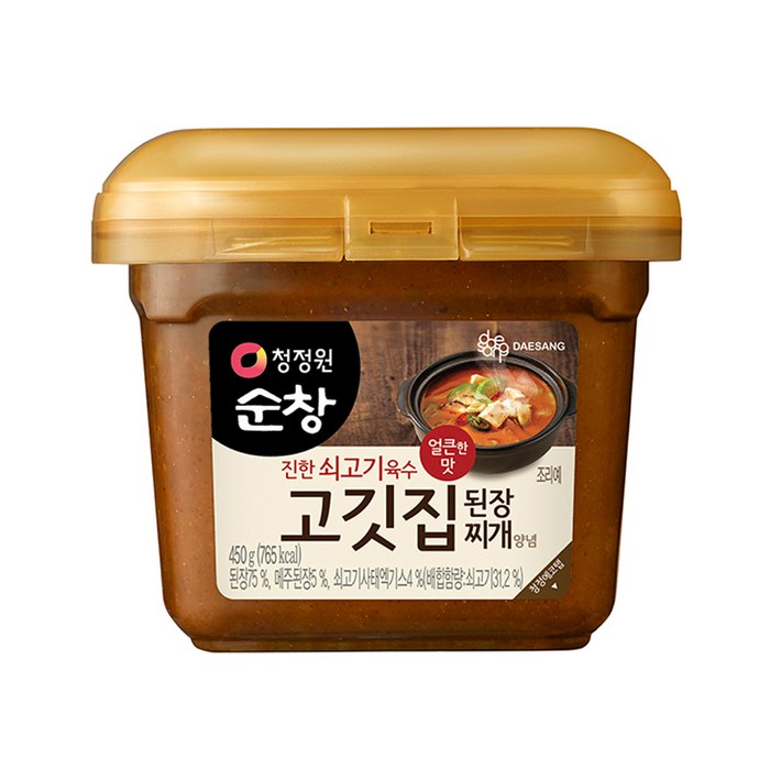 청정원순창 고깃집 된장찌개 양념, 450g, 1개 대표 이미지 - 집된장 추천