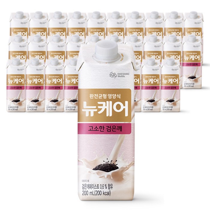 대상웰라이프 완전균형영양식 뉴케어 고소한검은깨, 200ml, 30개 대표 이미지 - 연하 추천