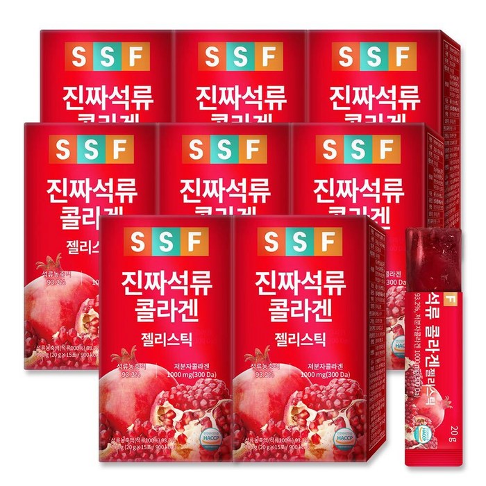 순수식품 진짜 석류 저분자 콜라겐 젤리스틱, 20g, 120개 대표 이미지