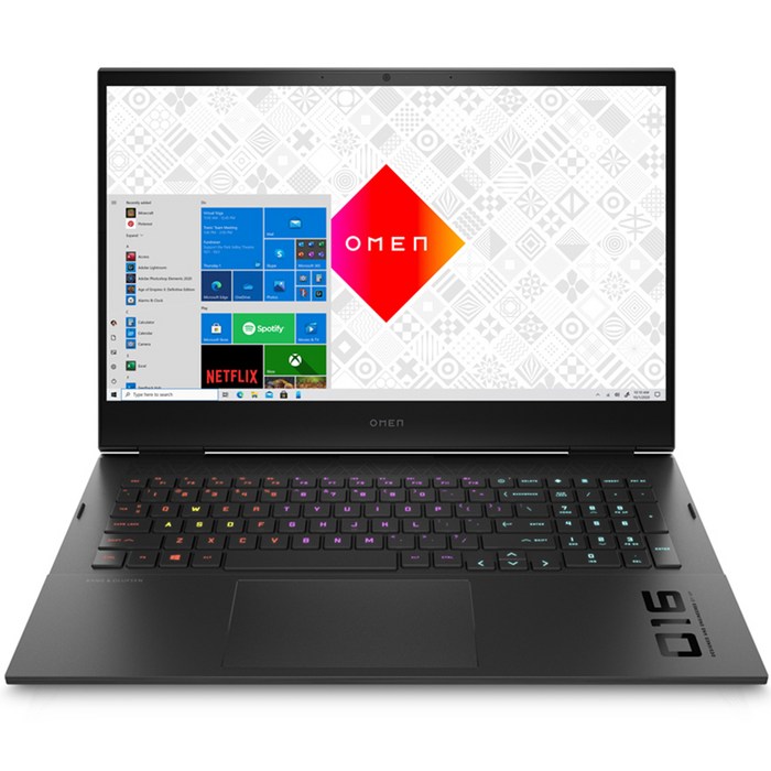 HP 2022 OMEN 게이밍 노트북 16.1, 블랙, HP OMEN 16-b1031TX, 코어i7 12세대, 512GB, 16GB, WIN11 Home 대표 이미지 - 윈도우 노트북 추천