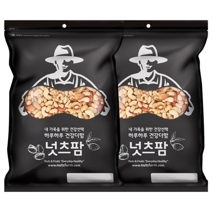 넛츠팜 믹스너트, 1kg, 2개 대표 이미지 - 피칸 추천