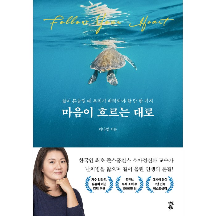 마음이 흐르는 대로:삶이 흔들릴 때 우리가 바라봐야 할 단 한 가지(리커버), 다산북스, 지나영 대표 이미지 - 마음 챙김 추천
