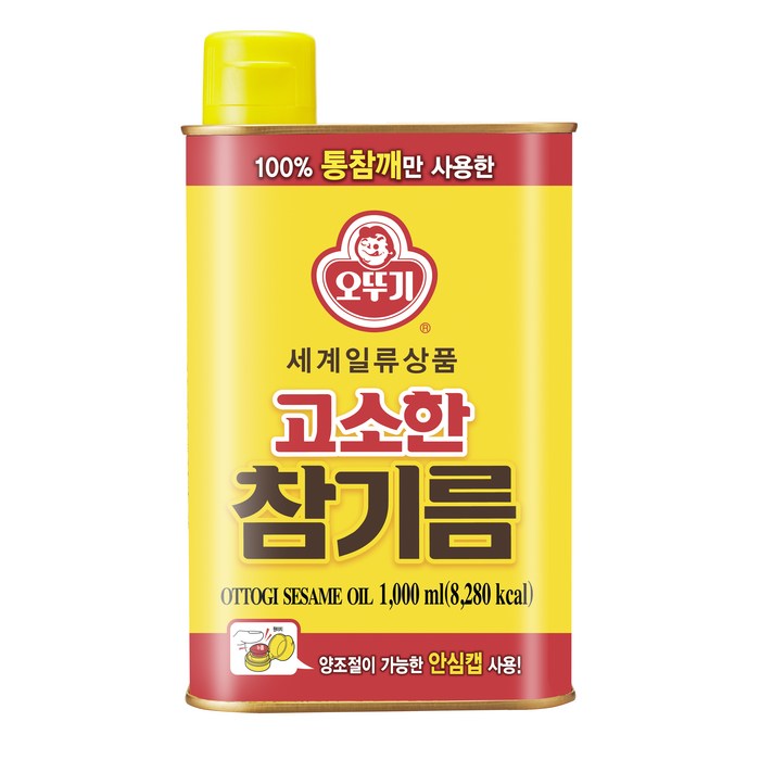 오뚜기 참기름, 1000ml, 1개 대표 이미지 - 참기름 추천
