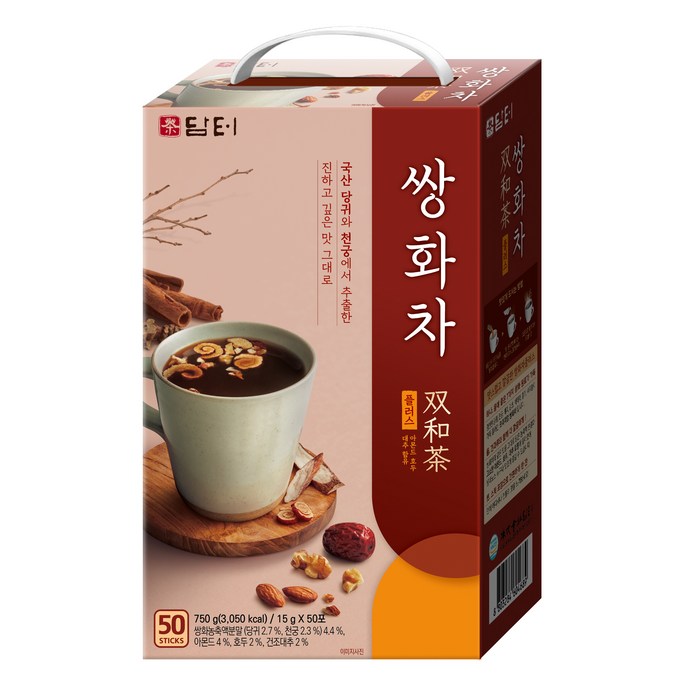 담터 쌍화차 플러스, 15g, 50개 대표 이미지 - 감기에 좋은 차 추천