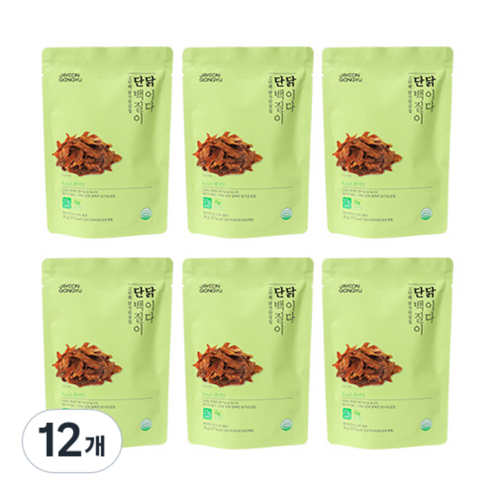 자연공유 닭가슴살 칩 단백질이 닭이다 랜치맛, 30g, 12개 대표 이미지 - 단백질칩 추천