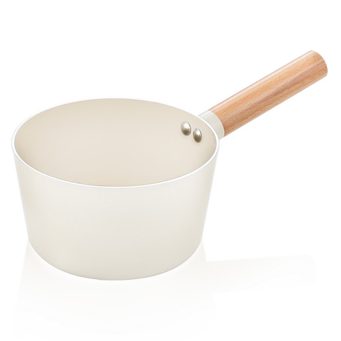 퀸센스 봉봉 데일리 편수냄비, 17cm, 크림 대표 이미지 - 라면냄비 추천