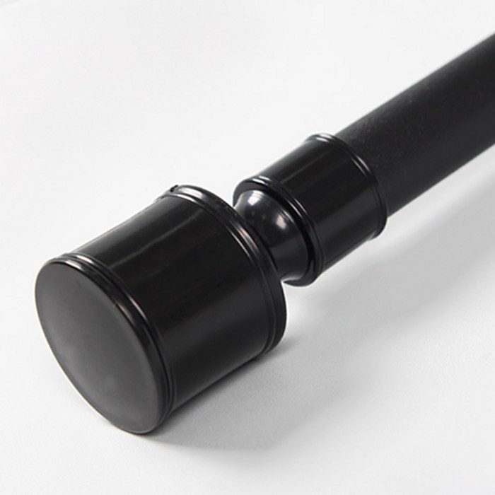 프리스페이스 모던 25mm 커튼봉, 블랙 대표 이미지 - 못 없이 커튼달기 추천