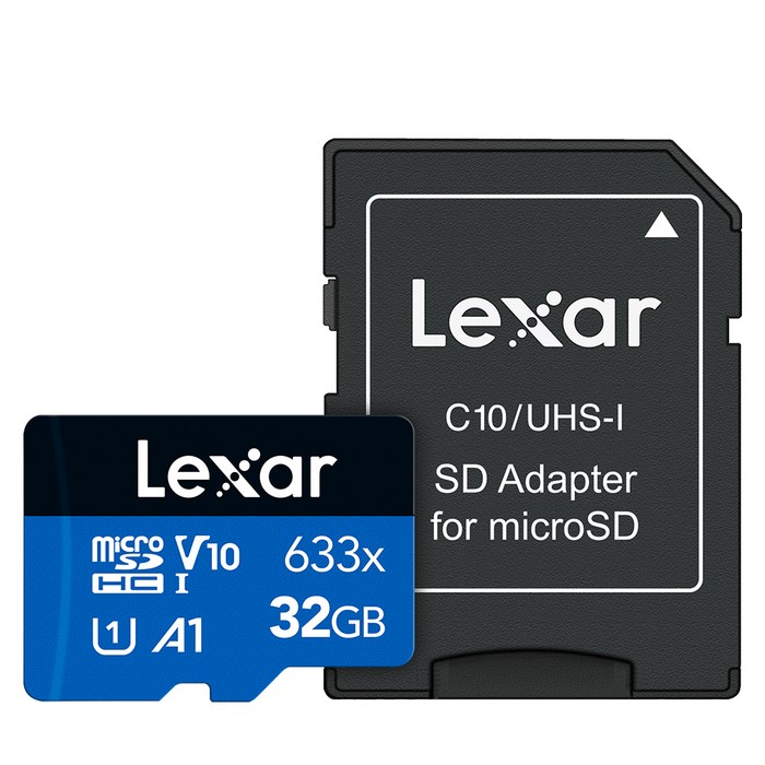 렉사 MicroSD카드 633배속 micro SDHC UHS-I Cards 633x, 32GB 대표 이미지 - 렉사 SD카드 추천