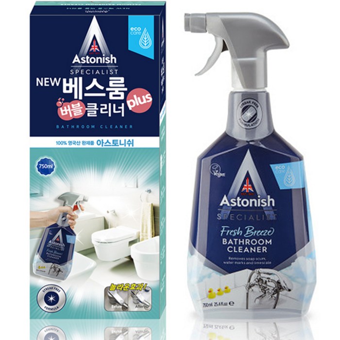 아스토니쉬 NEW 베스룸 버블 클리너 plus, 750ml, 1개 대표 이미지 - 아스토니쉬 추천