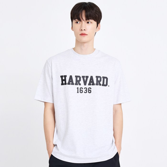 펠트 HARVARD 로고 1636 반팔 티셔츠 SPA2TSU205 대표 이미지 - 로고 반팔티 추천