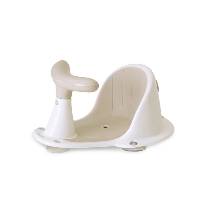 말랑하니 논슬립 안심 아기 목욕 의자, 아몬드밀크 대표 이미지 - 목욕탕 의자 추천