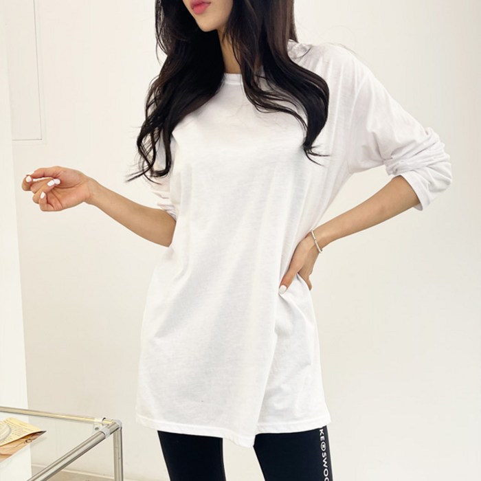가비진 여성용 레이어드 스판 긴팔 기본 티셔츠 대표 이미지 - 여자 이너 추천