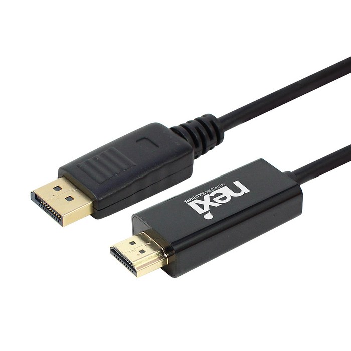 넥시 DP to HDMI v1.2 케이블 2m NXC002, NXC-DPHD12-2M, NXC-DPHD12-2M2682096 2 대표 이미지 - 모니터 케이블 추천