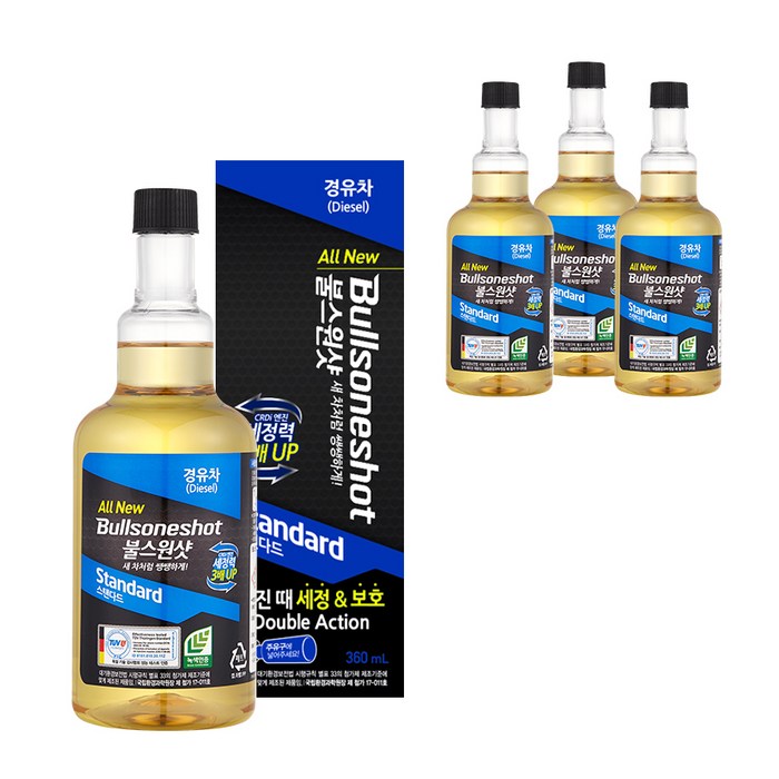 불스원샷 경유용 불스원샷 스탠다드 연료첨가제 360ml, 4개 대표 이미지 - 연료 첨가제 추천