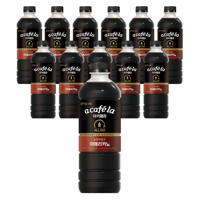 아카페라 올데이 아메리카노, 1000ml, 12개 대표 이미지 - 콘트라베이스 커피 추천
