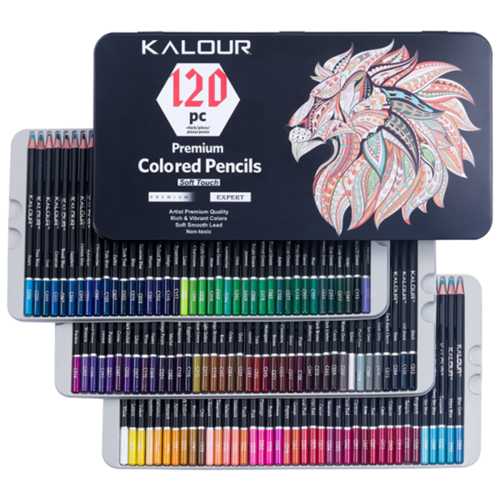 동아PMS KALOUR 프리미엄 소프트터치 색연필, 1개, 120색 대표 이미지 - 고급 색연필 추천