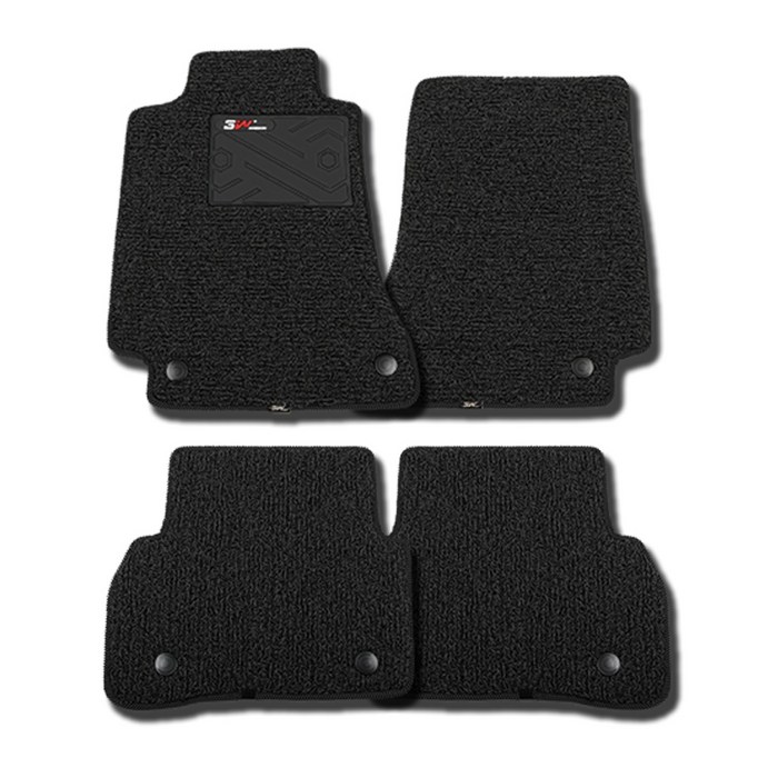 3W 에코라이너 전용 보조라이너 엣지 일반형 카매트 1+2열, 블랙, 포르쉐 더 뉴 마칸 / 마칸S 2019년 3월, 포르쉐 대표 이미지 - 포르쉐 매트 추천