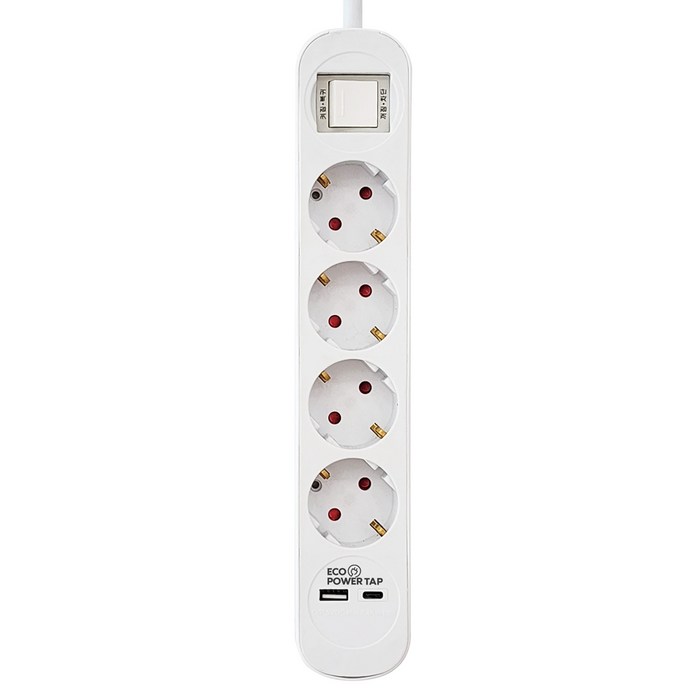 에코파워탭 USB 3in1 충전 멀티탭 4구