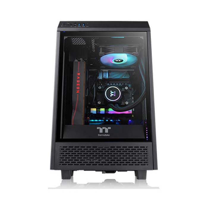 써멀테이크 Tower 100 미니 ITX 미들타워 블랙 The Tower 100 Black 대표 이미지 - 써멀테이크 케이스 추천