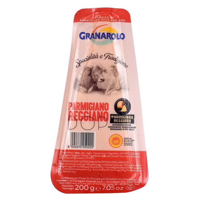 쉐프스월드 GRANAROLO 그라나롤로 파르미지아노 레지아노 200G, 1개 대표 이미지 - 파르미지아노 레지아노 치즈 추천