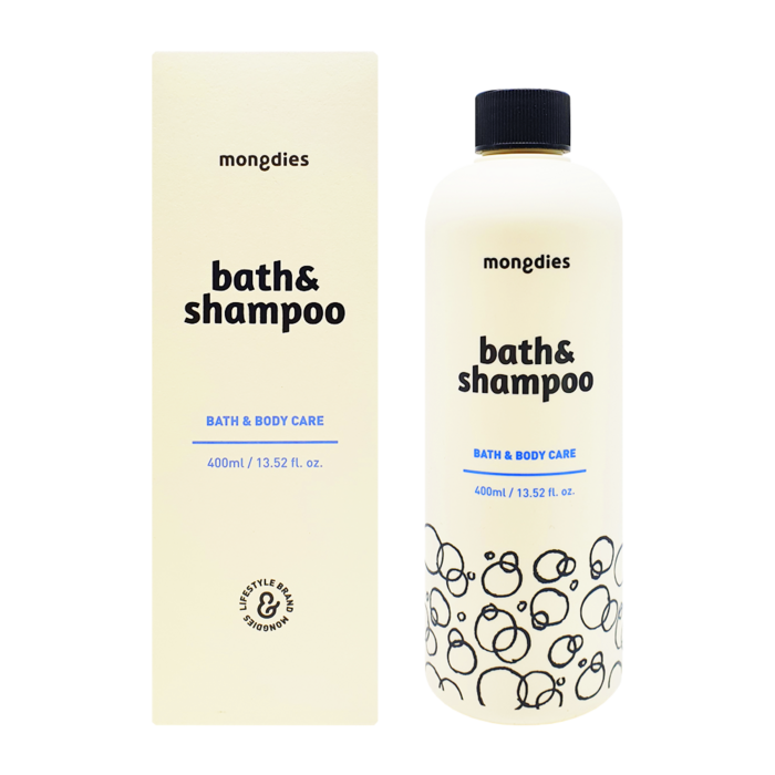 [1+1] 몽디에스 아기 바디워시 바스 앤드 샴푸 400ml