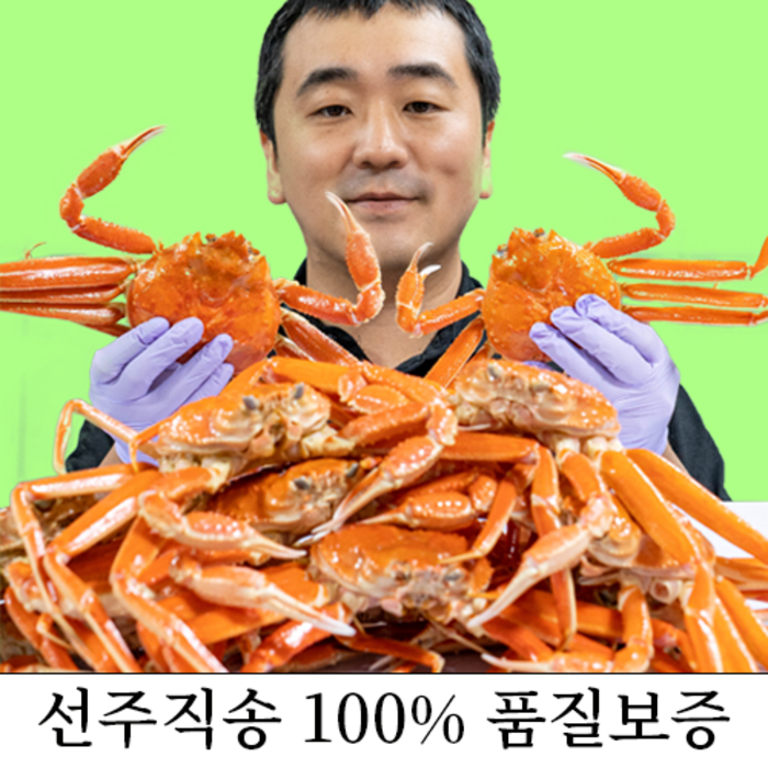 [서울총각네] 품질보증100% 품질 좋은 홍게 대게 (일반/프리미엄)3차 선별 살이 꽉찬 홍게 대게, [정품/프리미엄]박달형홍게 2kg(5~6미) 대표 이미지 - 대게 추천