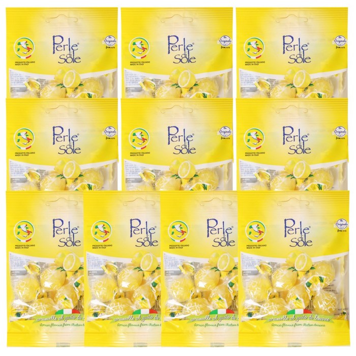 페를레디솔레 포지타노 레몬 캔디 40gx10개 (총400g), 1개 대표 이미지 - 이탈리아 레몬사탕 추천