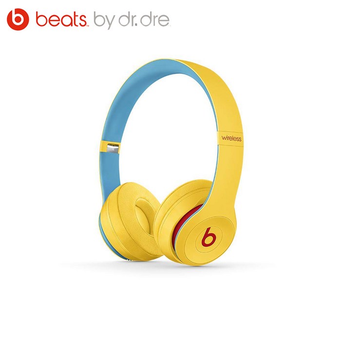 beats by dr.dre Beats Solo3 Wireless 헤드폰, 클럽 옐로우, Beats Club Collection 대표 이미지 - 비츠 솔로 추천