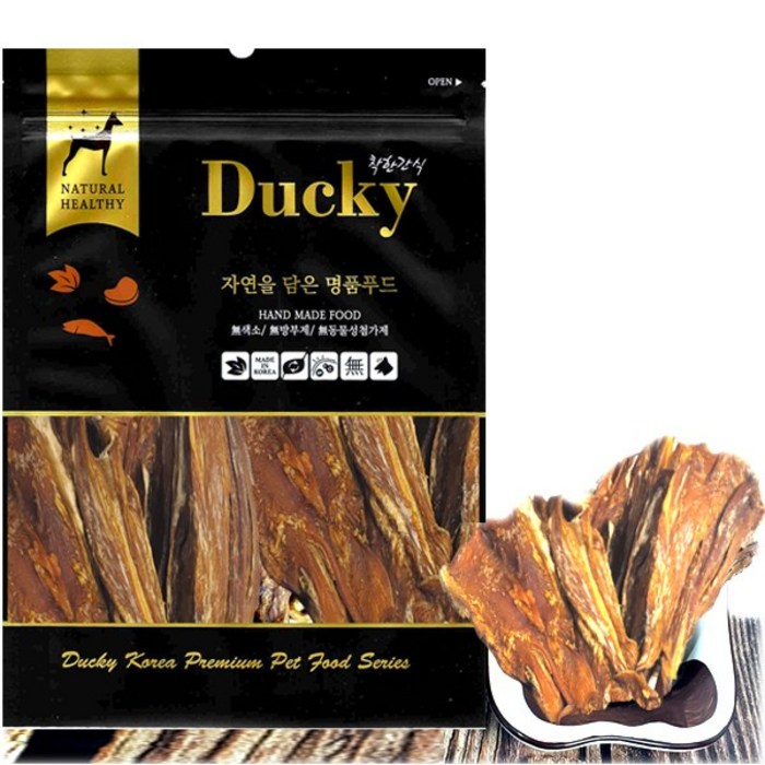 수제명가 치석제거 오리오돌뼈 3p+3p 합계6p 100g, 오리 오돌뼈3p+3p 총6개 대표 이미지 - 강아지 수제간식 추천