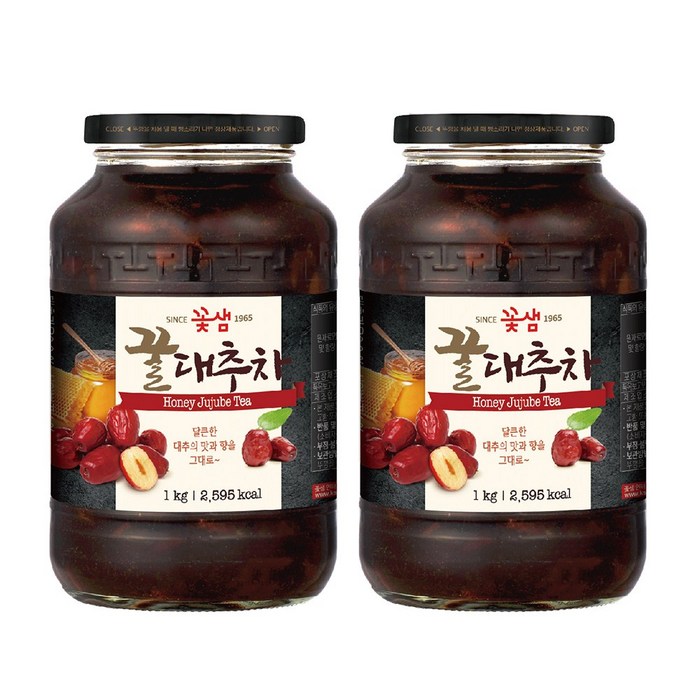 꽃샘 꿀대추차 1kg x 2개 대표 이미지 - 대추차 추천