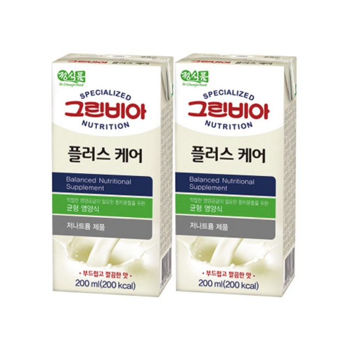 그린비아 플러스케어 깔끔한맛 200ml x 72팩, 72개 대표 이미지 - 당뇨식 추천