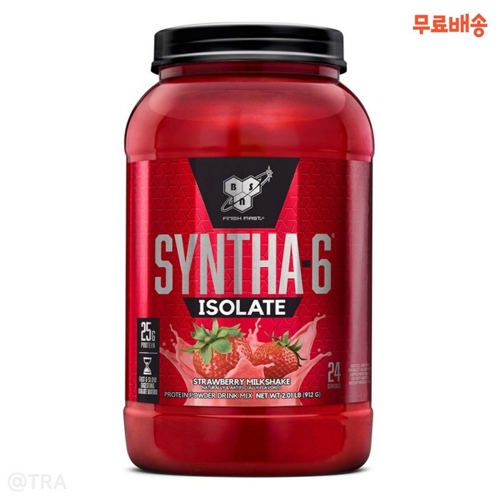 BSN 비에스엔 신타6 아이솔레이트 딸기 밀크 쉐이크 Isolate Strawberry Milkshake 912g, 1개 대표 이미지 - 신타6 아이솔레이트 추천