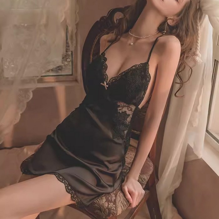 이너소울 여성 슬립 + 팬티 세트 란제리 섹시속옷 홈웨어 대표 이미지 - 란제리 추천