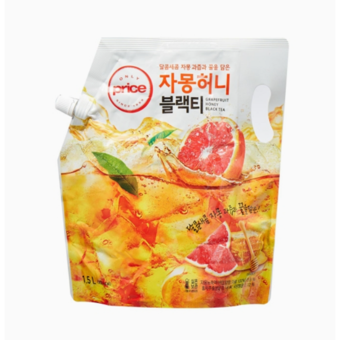 Only Price 자몽허니블랙티 (1.5L) 대표 이미지 - 자몽 블랙티 추천