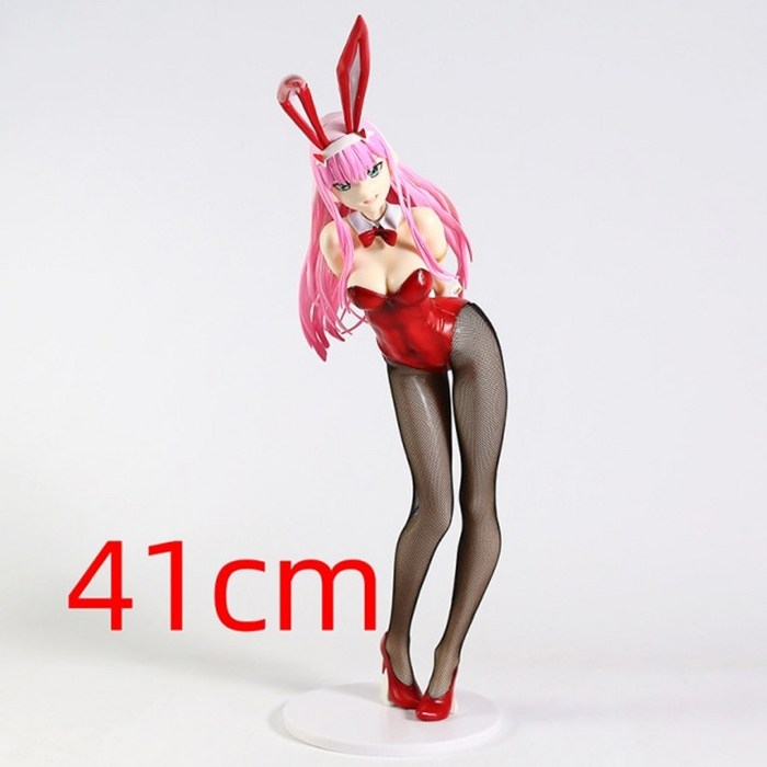 Darling In The FRANXX Zero Two Bunny Ver. 14 스케일 PVC 피규어 소장 모델 장난감, 41cm 상자 없음 대표 이미지 - 제로투 피규어 추천