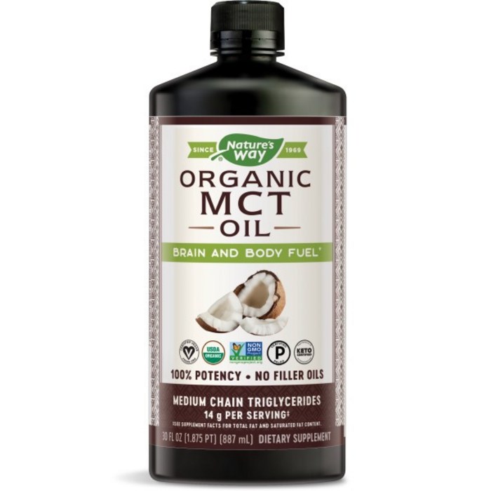 네이쳐스웨이 MCT 오일 브레인 앤 바디 퓨얼, 887ml, 1개 대표 이미지 - MCT 오일 추천