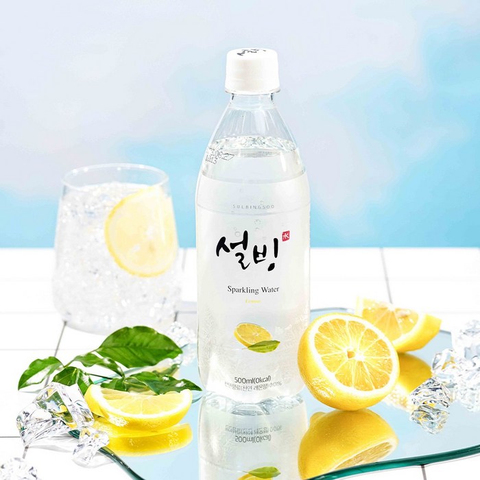 설빙 탄산수 레몬 500ml x 20개/40개, 설빙 탄산수 레몬 500ml x 20개 대표 이미지 - 샤인머스캣 음료 추천