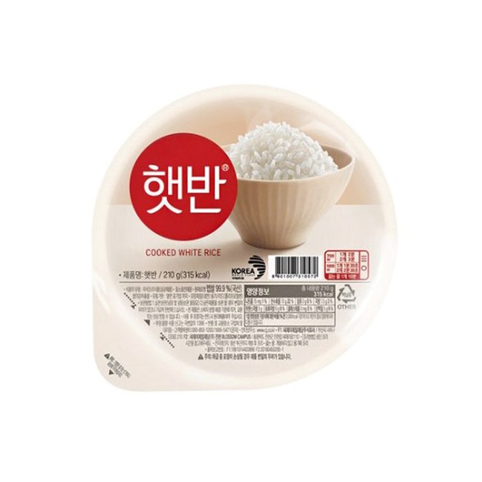 햇반 백미밥, 210g, 24개 대표 이미지 - 쌀밥 추천