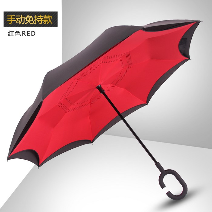 파스텔톤 컬러 갈고리모양손잡이 장우산
