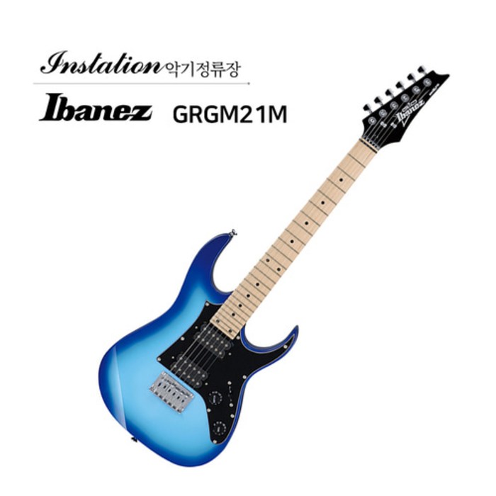 아이바네즈 IBANEZ GRGM21M BLT 블루버스트 슈퍼스트랫 미니일렉기타 풀패키지 대표 이미지 - 슈퍼스트랫 추천