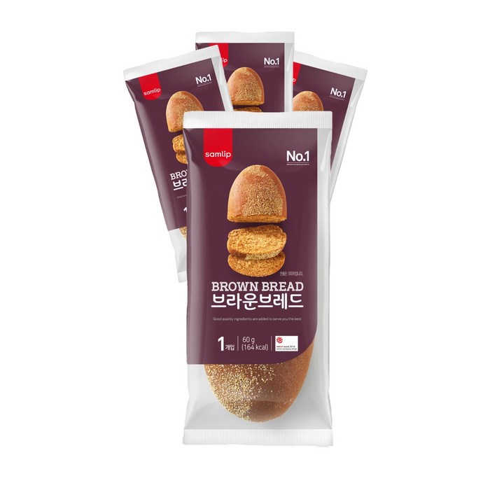 삼립 브라운브레드, 60g, 50개 대표 이미지 - 치즈 빵 추천