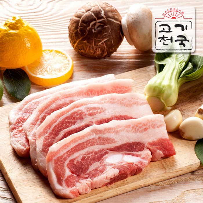 고기천국 삼겹살(구이용) 200gx3, 3팩, 200g 대표 이미지 - 갈매기살 추천